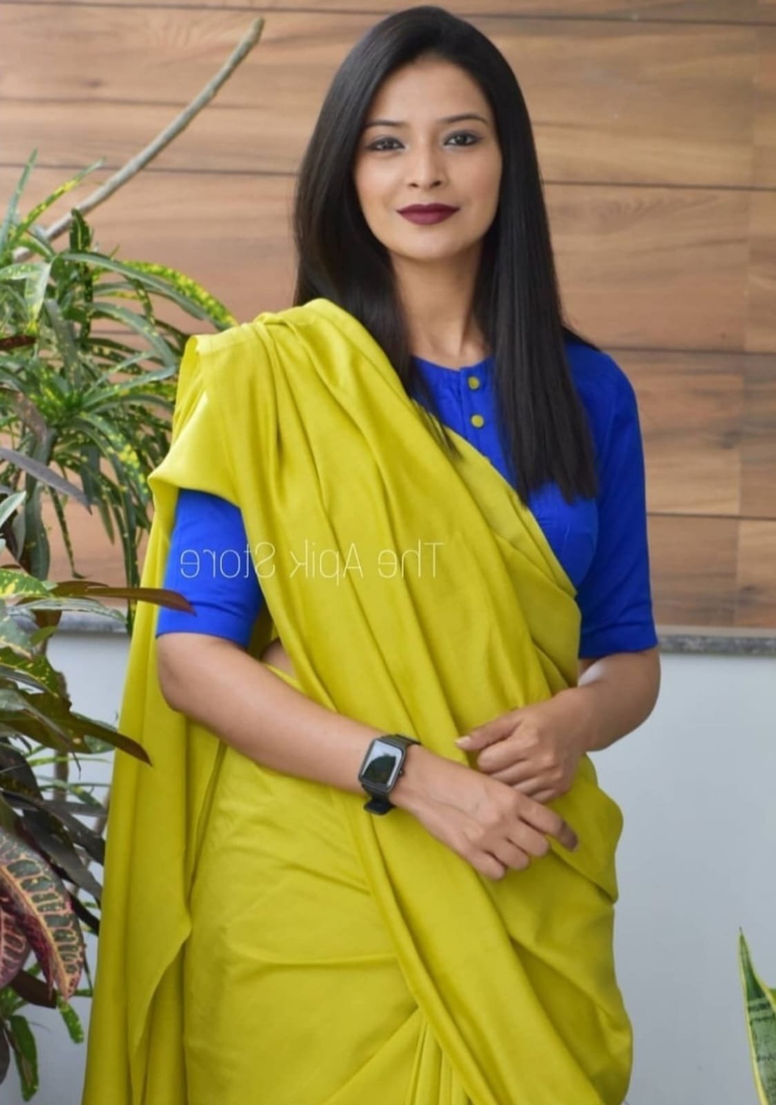 Bagru Block Plane Mulmul Cotton Saree